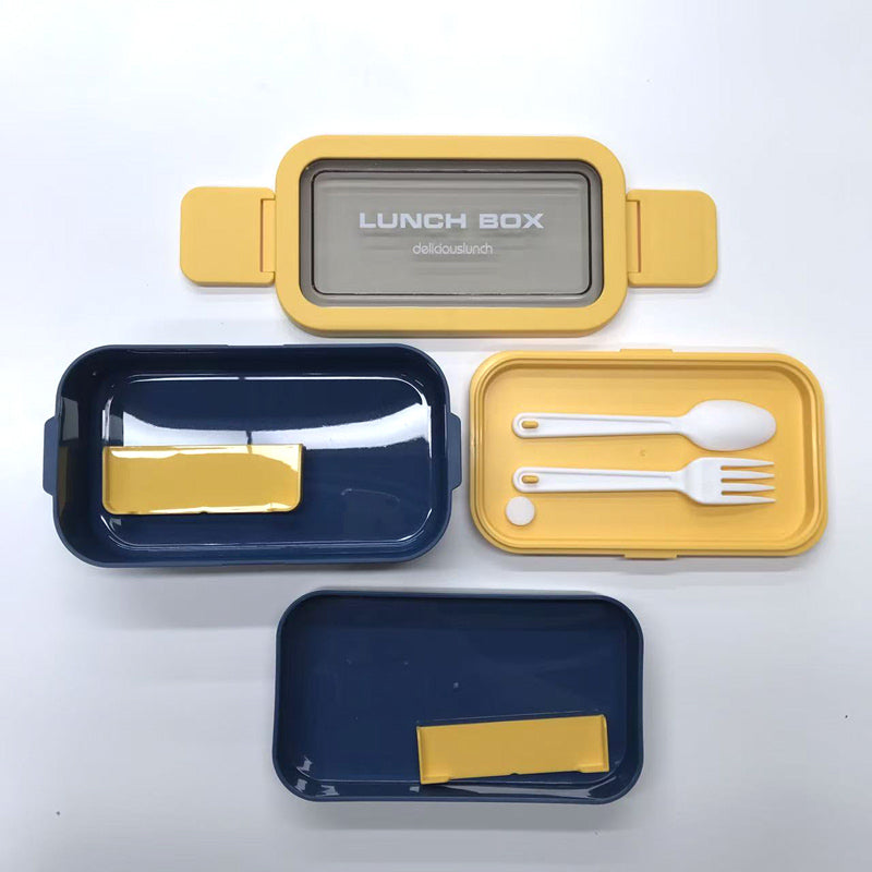 Simple double-layer lunch box (Wholesale)