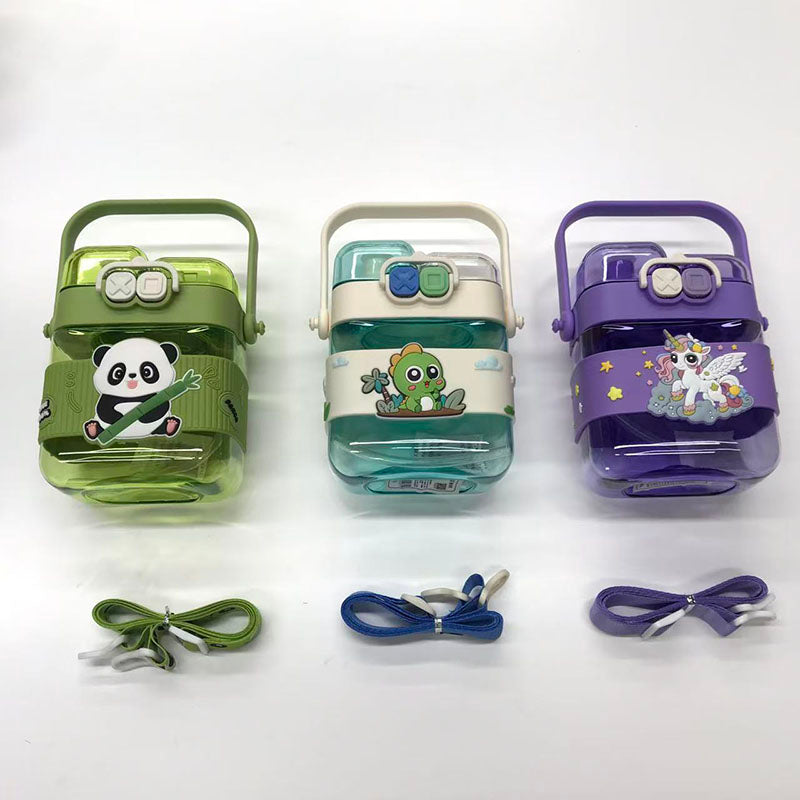 Cartoon Unicorn Dinosaur Double Drinking Cup