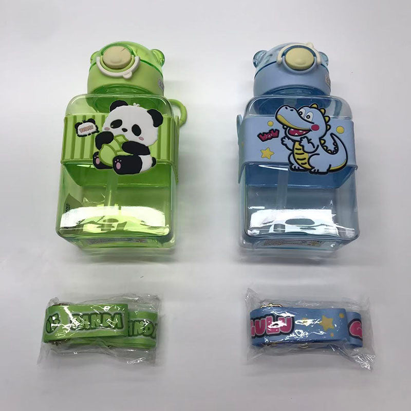 Cartoon animal transformation straw cup