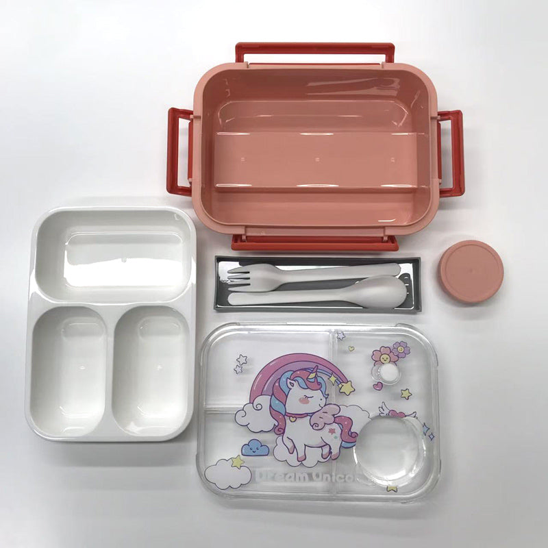 Cartoon printed lunch box (wholesale)