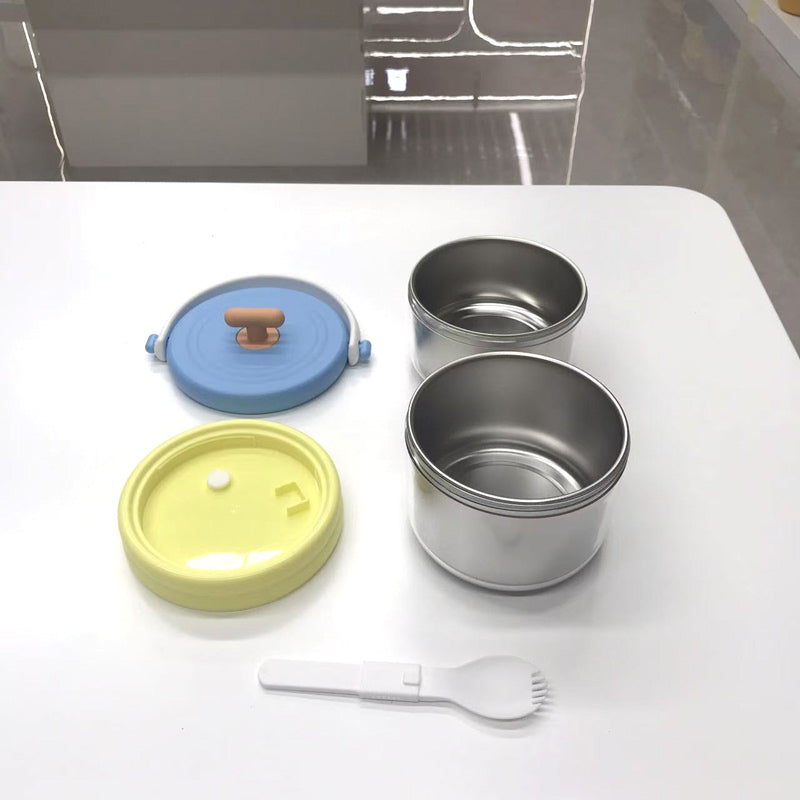 Stainless steel layered lunch box