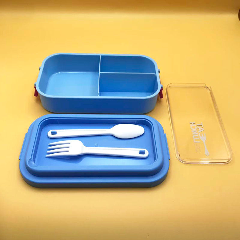 Simple multi-color partitioned lunch box(wholesale)