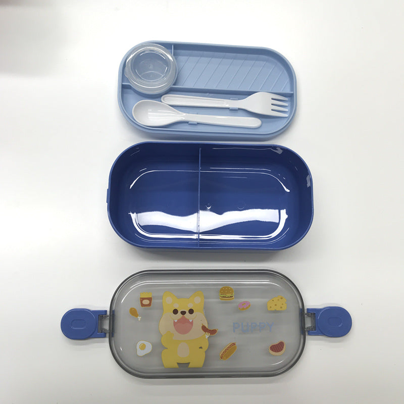 Little Bear Cartoon Divided Bento Box