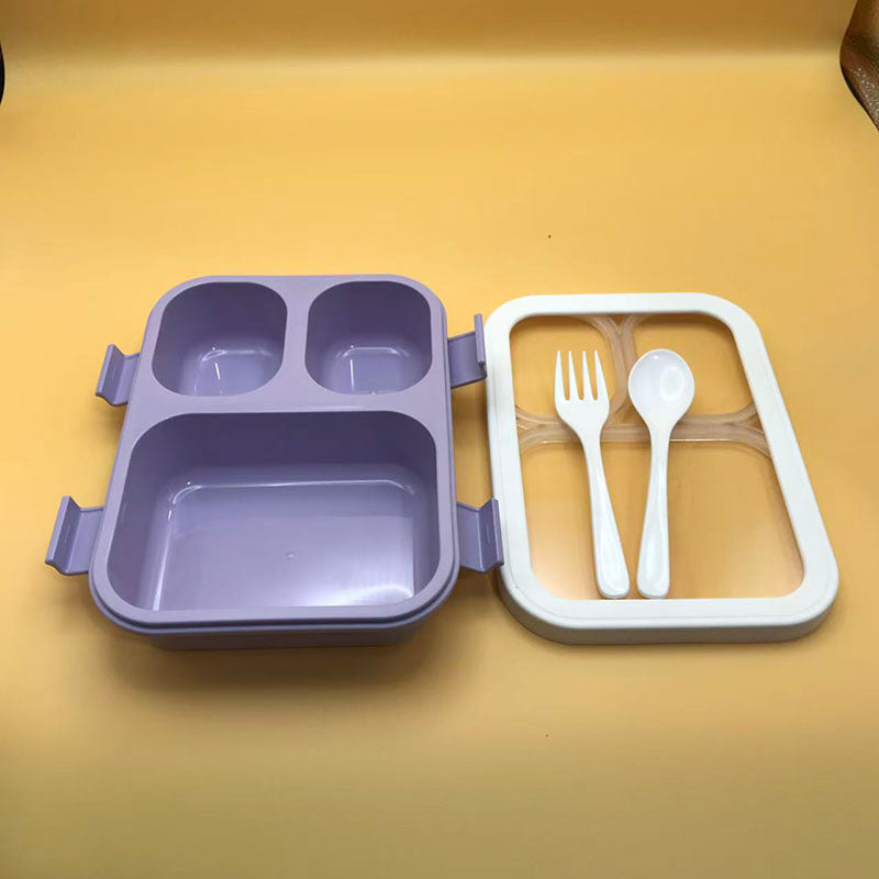 Three compartment partitioned bento box(wholesale)