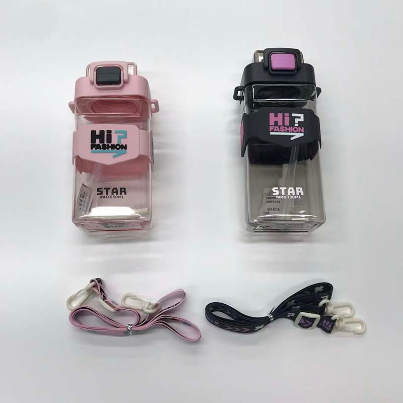 Cute cartoon hanging rope square cup